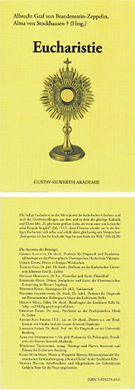 Buchempfehlung heilige-eucharistie.de: Eucharistie, Gustav-Siewerth-Akademie